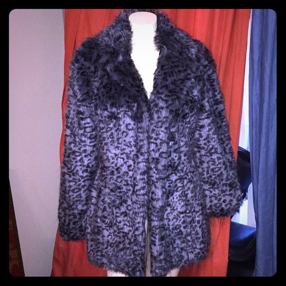Reversible furry coat
